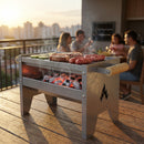 Churrasqueira Galvanizada Compacta Portátil FORGE GRILL Prateada (50% OFF)
