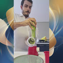 Fatiador e Ralador 3 em 1 com 3 Lâminas Inox para Legumes, Frutas e Queijos
